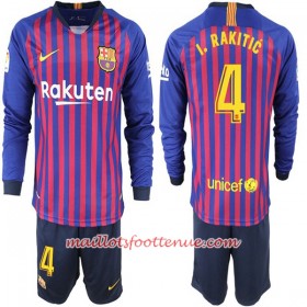 Maillot/Tenue Barcelone I. Rakitic 4 Enfant Domicile 2018/2019 Manche Longue